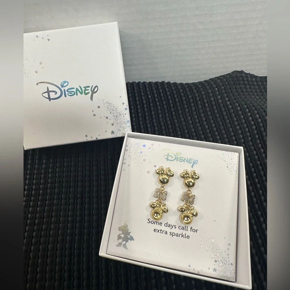 🆕Disney Gold Minnie Mouse Earrings
